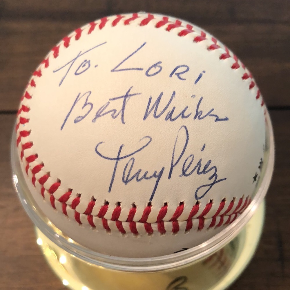 Tony Perez Personalized Autographed Baseball - Picture 4 of 4